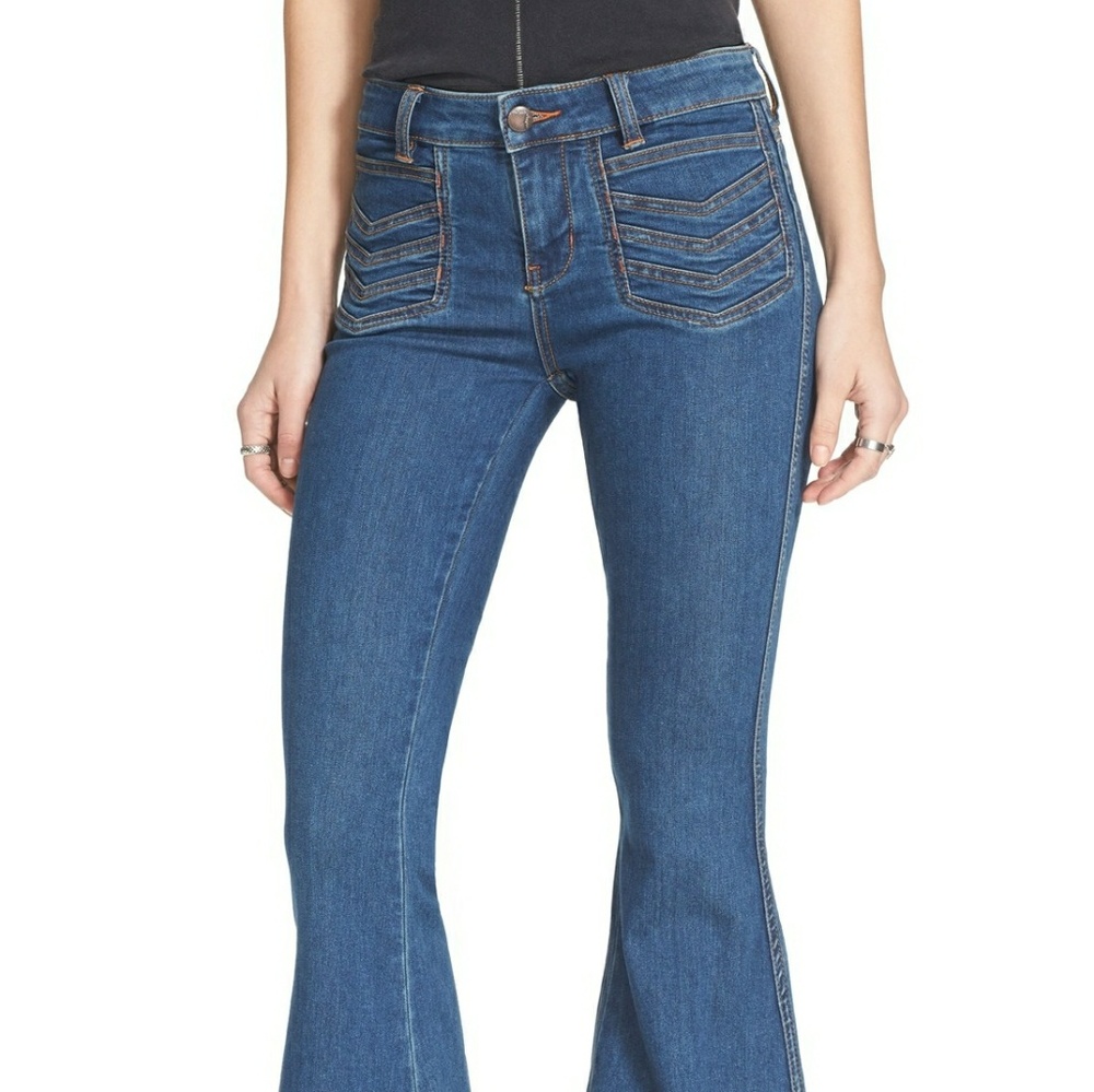 Free People Super Flare Bell Bottom Jeans
